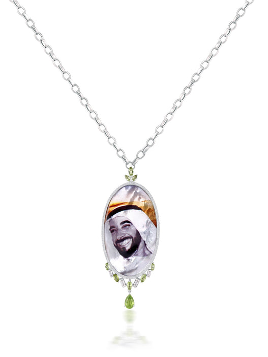 Al Fakhr Mother of Pearl Enamel Necklace